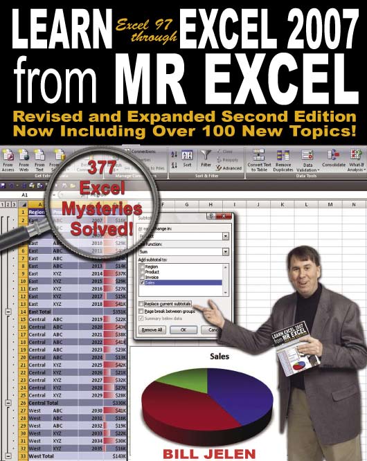 Learn Excel 97 through Excel 2007 from MrExcel