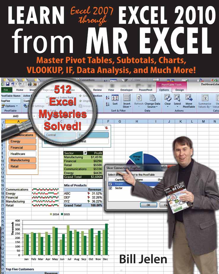 Learn Excel 2007 through Excel 2010 from MrExcel
