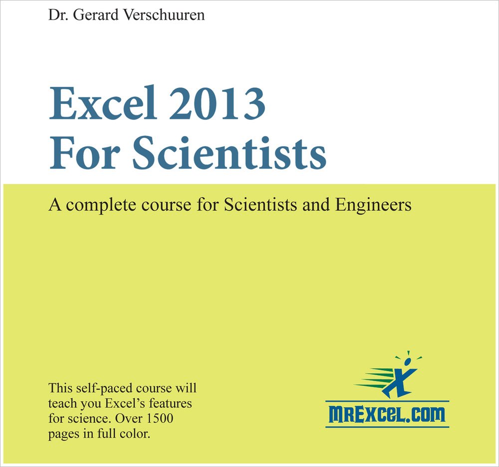 Excel 2013 For Scientists CD