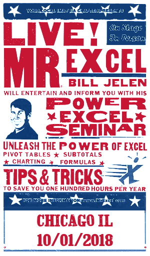 MrExcel Seminar at CHICAGO IL