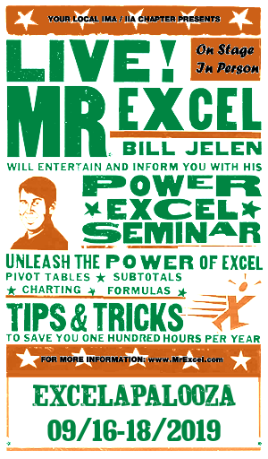 MrExcel Seminar at DALLAS, TX