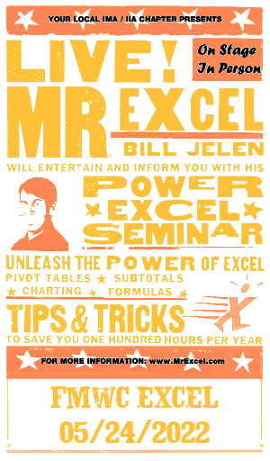 MrExcel Seminar at PORTLAND, OR