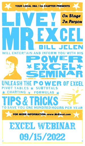 MrExcel Seminar at BOSTON, MA