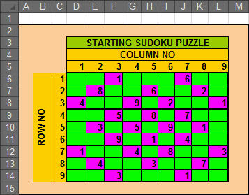 Excel Formulas Based Sudoku Solver - Excel Hero Blog