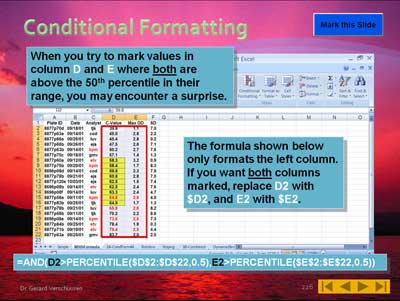 Conditional Formatting